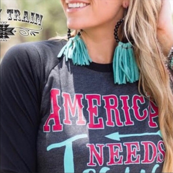 Crazy Train Trail of Tear Drop Leather Earrings - Picture 2 of 5